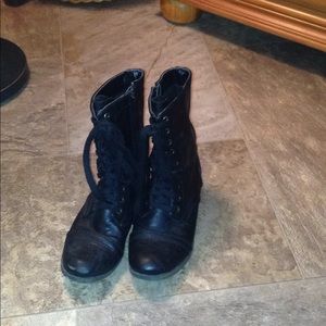 Combat boots black